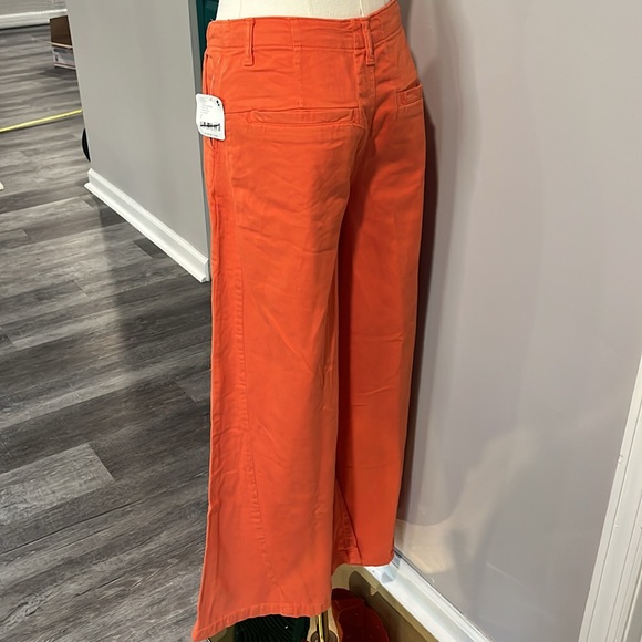 Free People NWT Light As Spring Trousers Deep Ginger Size 2 - Picture 6 of 7